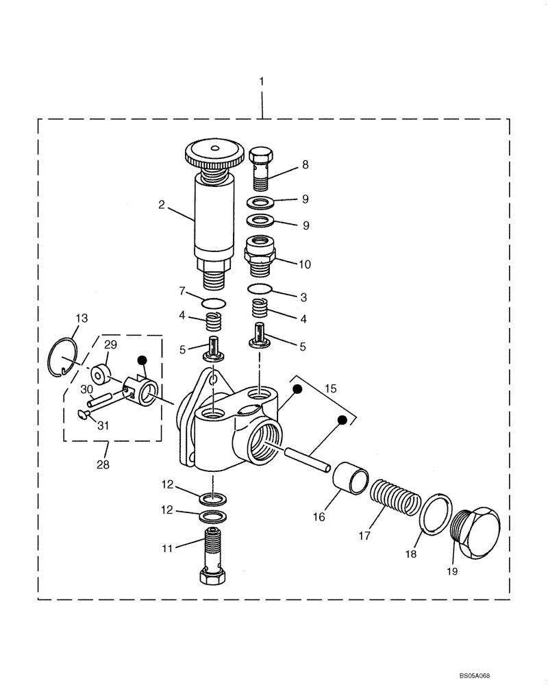 Схема запчастей Case CX225SR - (03-12) - FEED PUMP - FUEL INJECTION PUMP (03) - FUEL SYSTEM