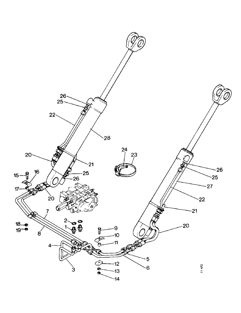 Схема запчастей Case 850 - (J09-1) - LOADER LIFT HYDRAULICS (07) - HYDRAULIC SYSTEM