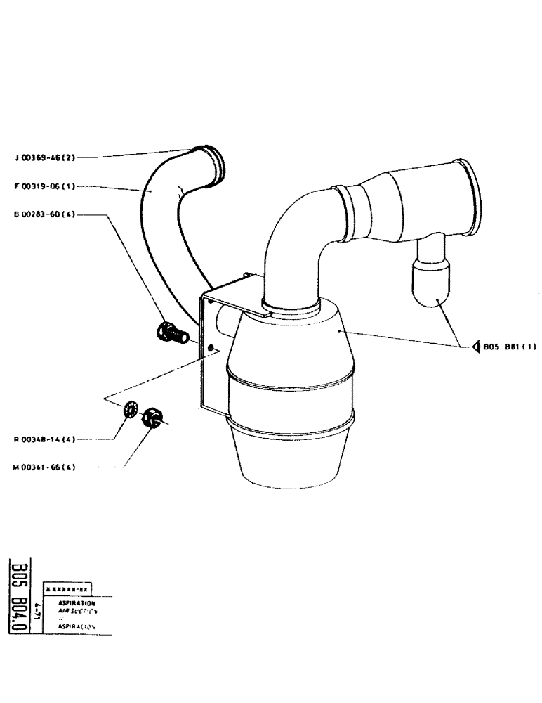 Схема запчастей Case GCK120 - (013) - AIR SUCTION 