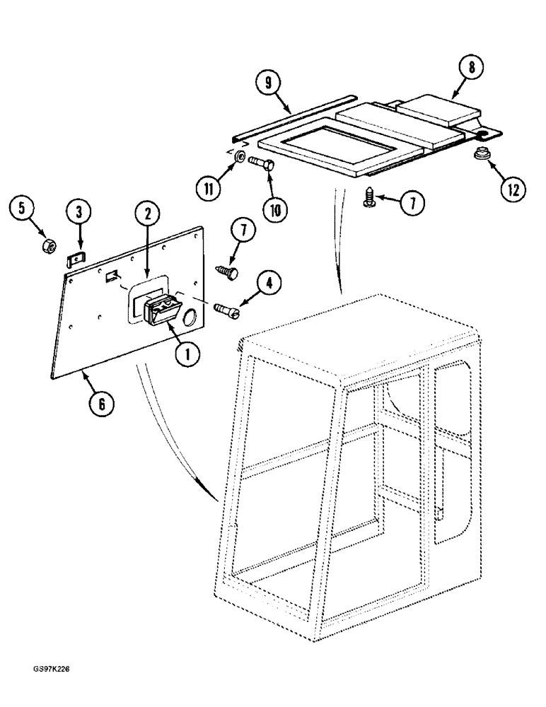 Схема запчастей Case 888 - (9E-06) - CAB, INSULATION (09) - CHASSIS