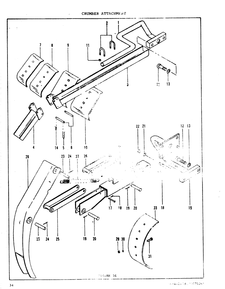 Схема запчастей Case DAVIS - (34) - CRUMBER ATTACHMENT 