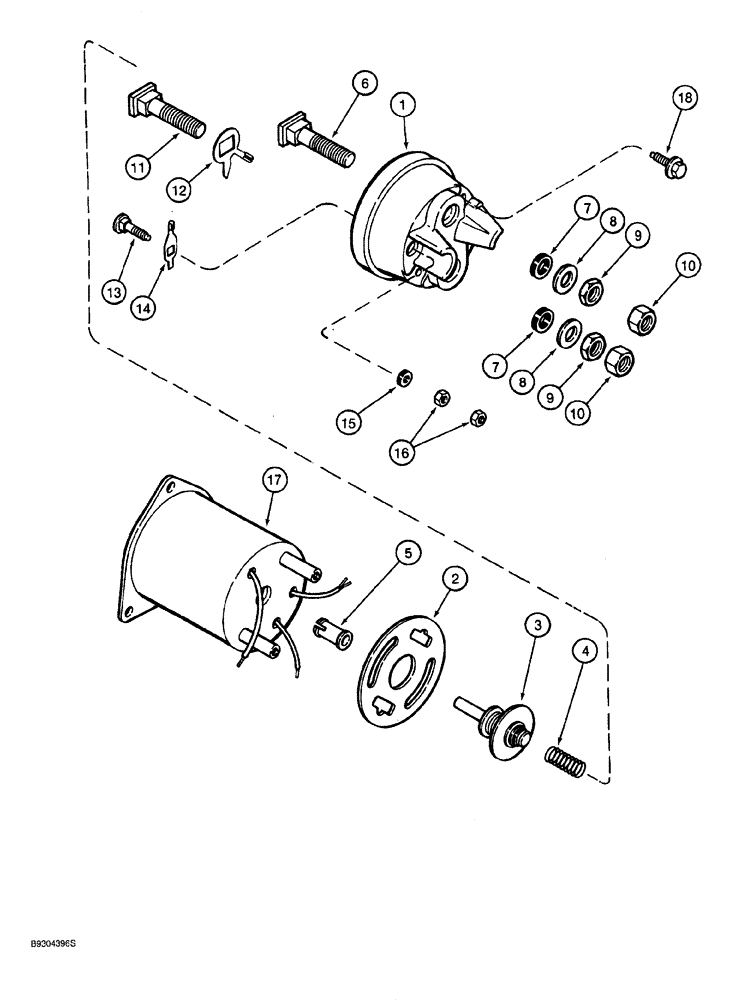 Схема запчастей Case 921 - (4-034) - STARTER SOLENOID ASSEMBLY (04) - ELECTRICAL SYSTEMS