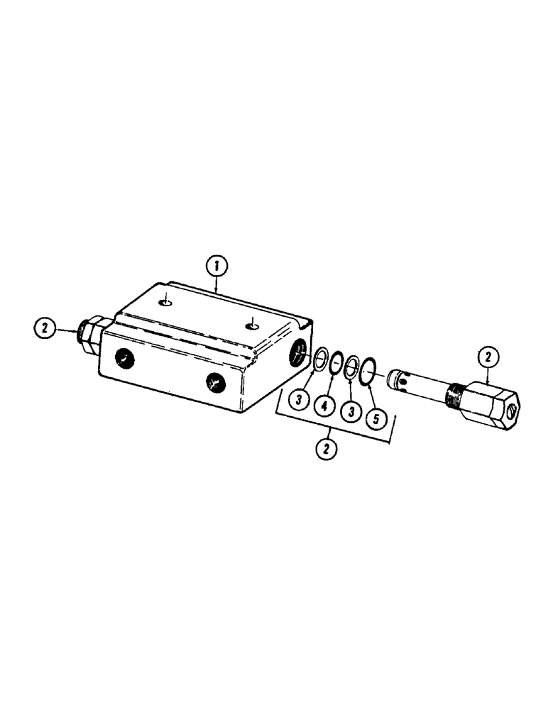 Схема запчастей Case 880B - (176) - SWING INLINE RELIEF VALVE (07) - HYDRAULIC SYSTEM