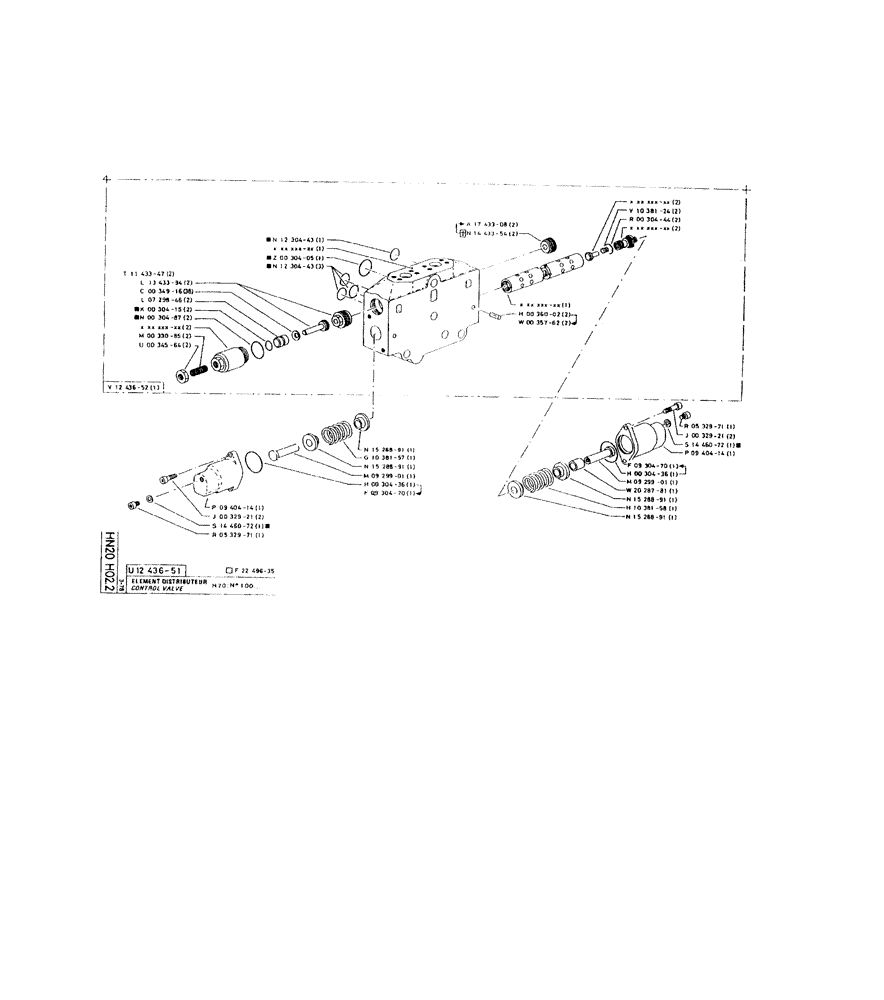 Схема запчастей Case 220 - (206) - CONTROL VALVE (07) - HYDRAULIC SYSTEM