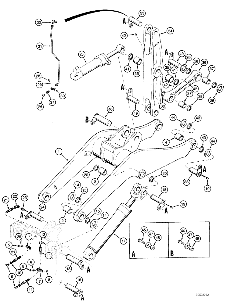 Схема запчастей Case 921C - (09-03) - FRAME - LOADER LIFT (Apr 26 2012 2:06AM) (09) - CHASSIS