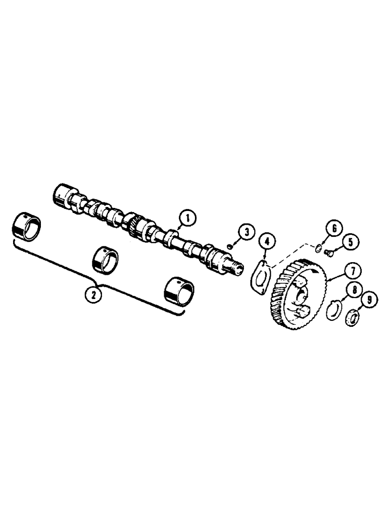 Схема запчастей Case 430CK - (007A) - CAMSHAFT, (148B) SPARK IGNITION ENGINE 