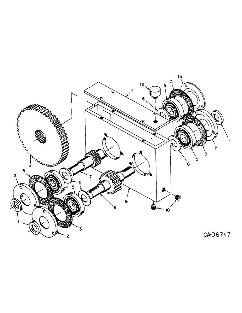 Схема запчастей Case 4125 - (17-08) - MOUNTED EQUIPMENT, PTO GEAR CASE (05) - SUPERSTRUCTURE