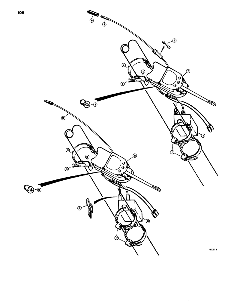 Схема запчастей Case 680E - (108) - ELECTRICAL SYSTEM, TURN SIGNAL AND FLASHER CONTROL, EARLY PRODUCTION (55) - ELECTRICAL SYSTEMS