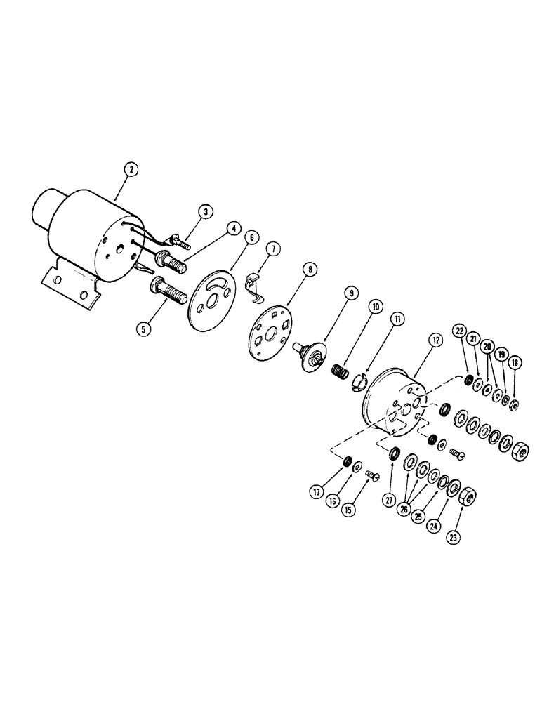 Схема запчастей Case 680CK - (042) - SOLENOID, (301B) DIESEL ENGINE (55) - ELECTRICAL SYSTEMS