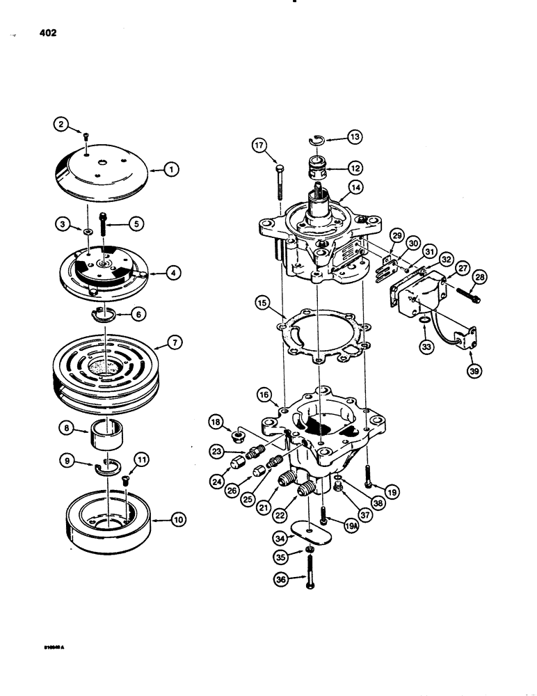 Схема запчастей Case 780B - (402) - L107676 AIR CONDITIONER COMPRESSOR (09) - CHASSIS/ATTACHMENTS