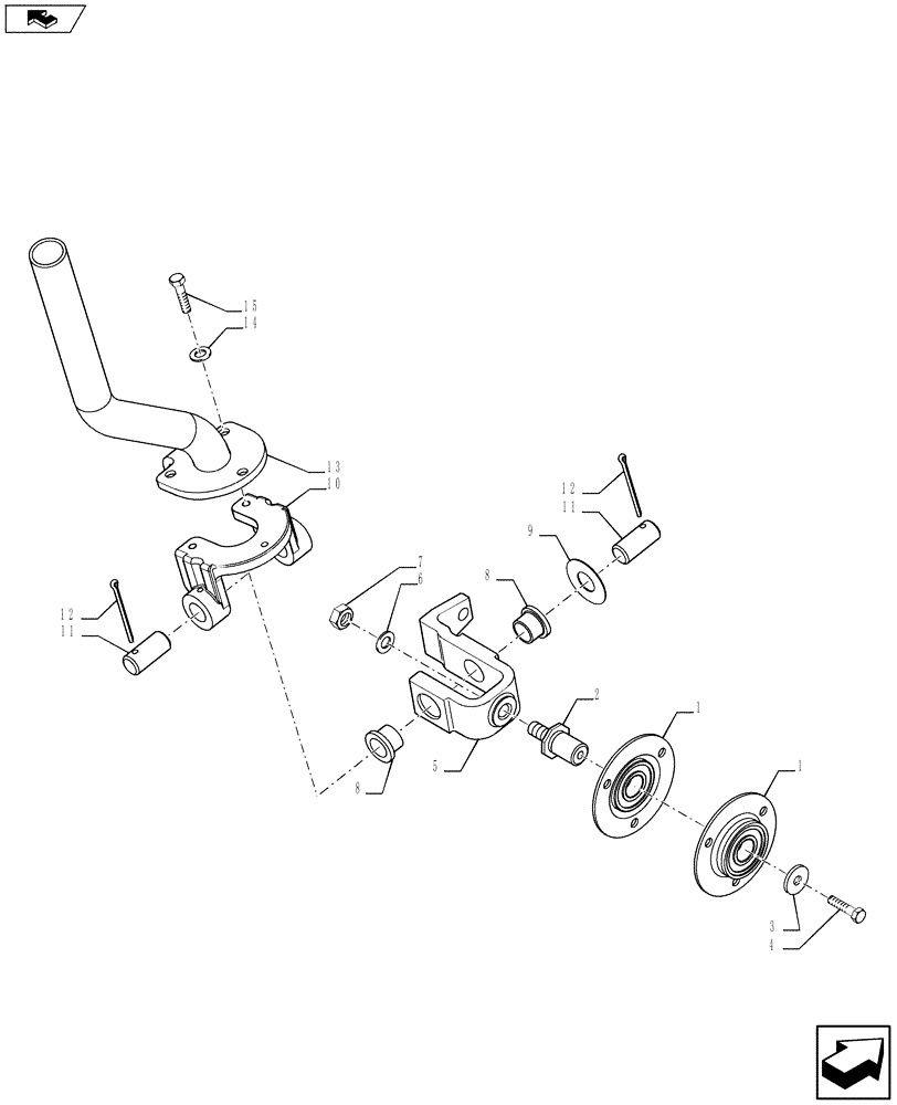 Схема запчастей Case 590SN - (35.724.07[02]) - VAR - X20233X - CONTROL - LOADER LIFT AND BUCKET (35) - HYDRAULIC SYSTEMS