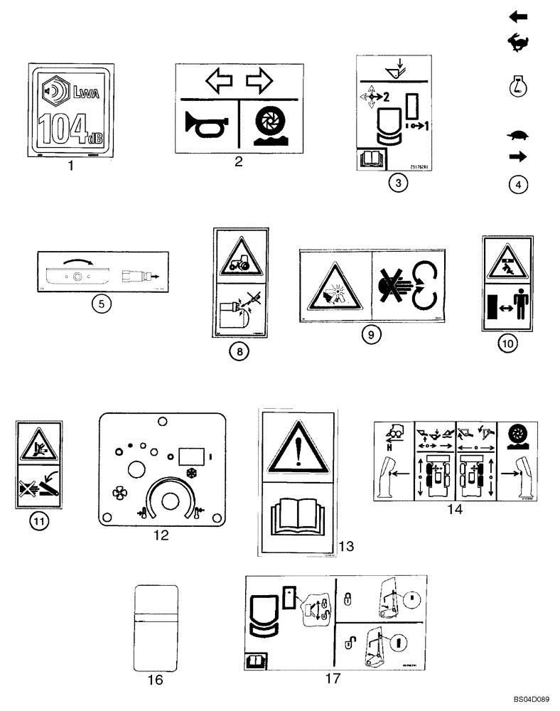 Схема запчастей Case 445CT - (09-43) - DECALS (09) - CHASSIS