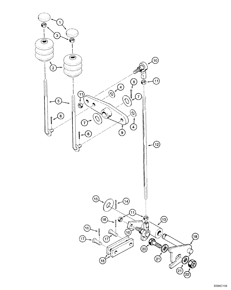 Схема запчастей Case 550H-IND - (06-19) - TRANSMISSION, CONTROL, RANGE SHIFT (06) - POWER TRAIN