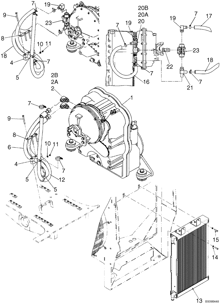 Схема запчастей Case 721E - (06-02) - HYDRAULICS - TRANSMISSION (06) - POWER TRAIN