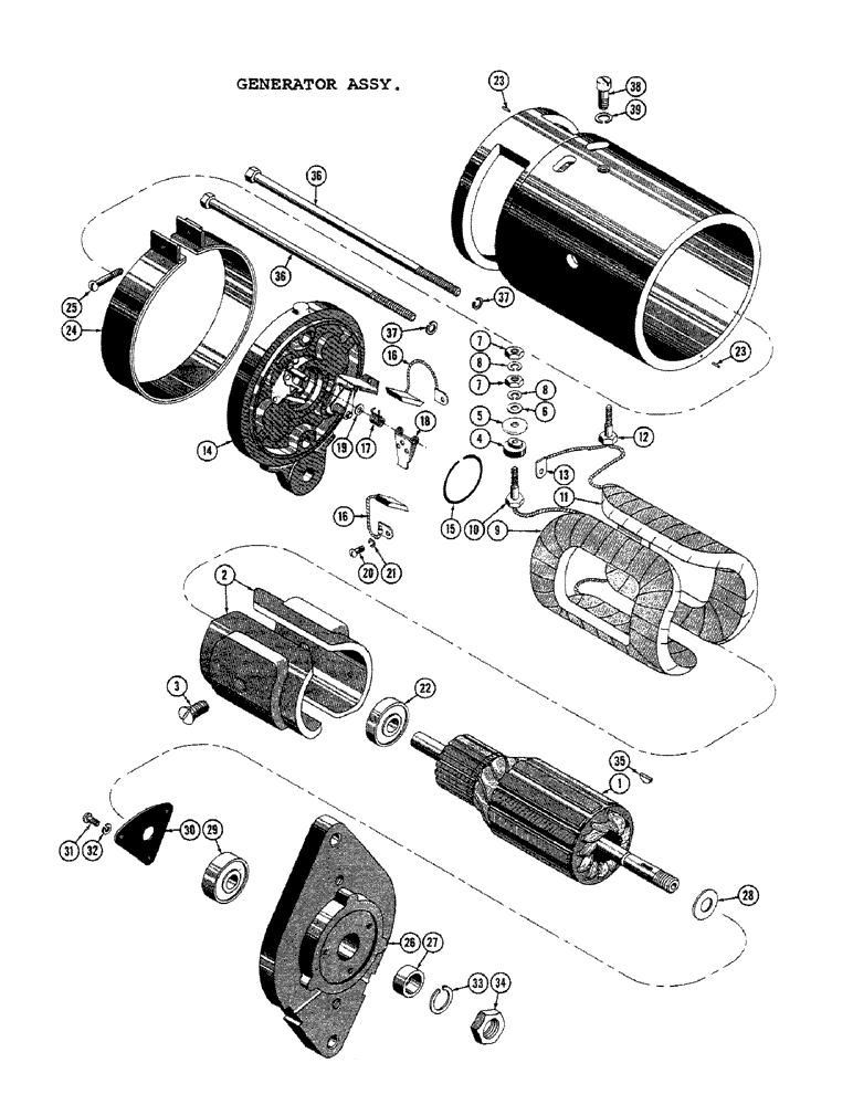 Схема запчастей Case 1000C - (070) - R18000 GENERATOR ASSEMBLY (06) - ELECTRICAL SYSTEMS