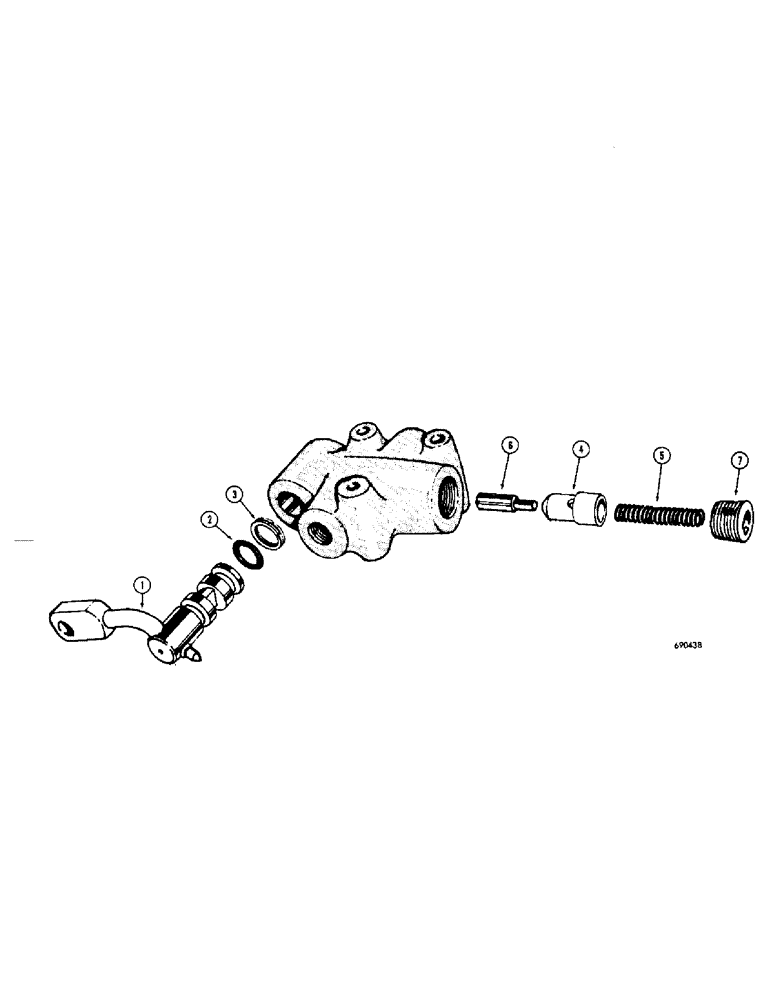 Схема запчастей Case W8C - (128[1]) - CLUTCH CONTROL VALVE (06) - POWER TRAIN