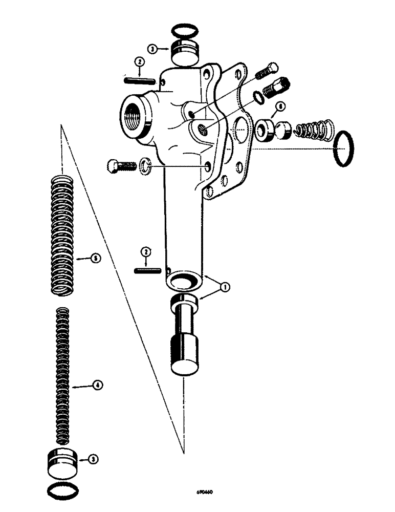 Схема запчастей Case W10E - (182) - L30323 CONVERTER REGULATING VALVE (06) - POWER TRAIN