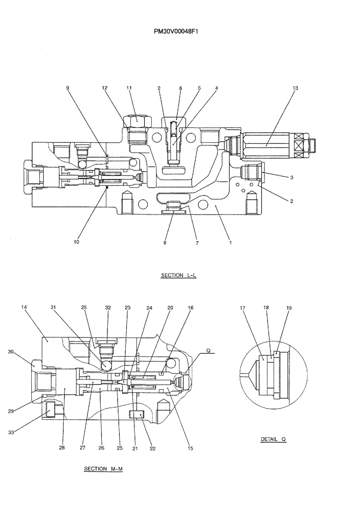 Схема запчастей Case CX36B - (07-013) - VALVE ASSY, CONTROL (BOOM LOCK) ELECTRICAL AND HYDRAULIC COMPONENTS