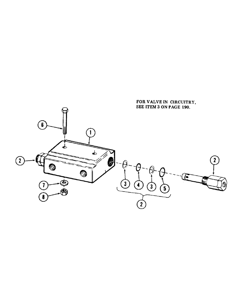 Схема запчастей Case 40 - (254) - RELIEF VALVE, (USED IN SWING CIRCUIT) (35) - HYDRAULIC SYSTEMS