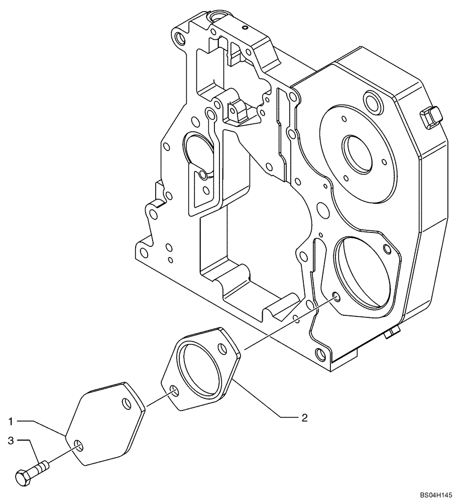 Схема запчастей Case 621D - (02-31A) - GEAR COVER - PLATE (02) - ENGINE