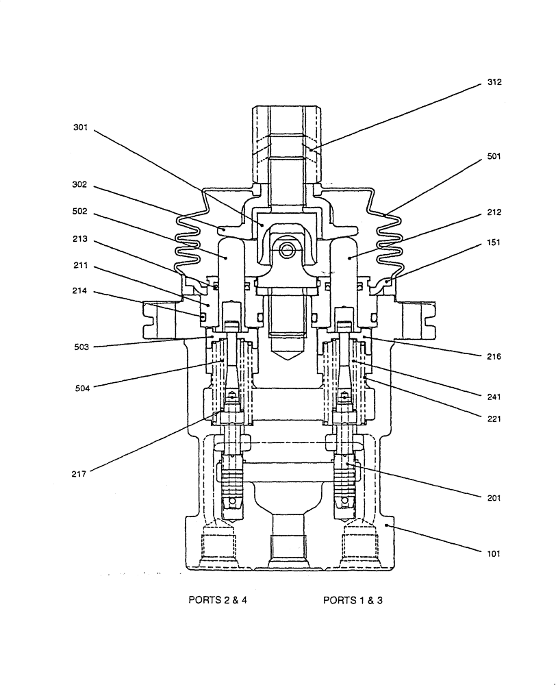 Схема запчастей Case CX22B - (HC800-01[1]) - PILOT VALVE - COMPONENTS (35) - HYDRAULIC SYSTEMS