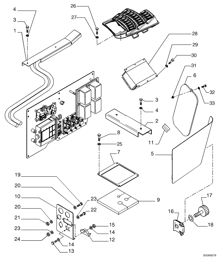 Схема запчастей Case 921E - (04-10) - PANEL, CONTROL - MOUNTING (04) - ELECTRICAL SYSTEMS