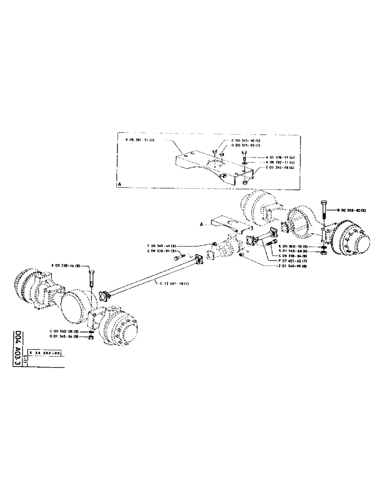 Схема запчастей Case 75P - (051) - UNDERCARRIAGE TRANSMISSION SYSTEM 75P (04) - UNDERCARRIAGE