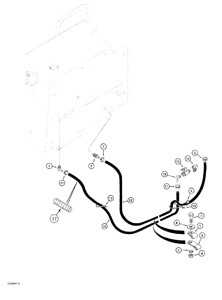 Схема запчастей Case 550G - (3-07A) - FUEL LINES, P.I.N. JJG0255794 AND AFTER (02) - FUEL SYSTEM