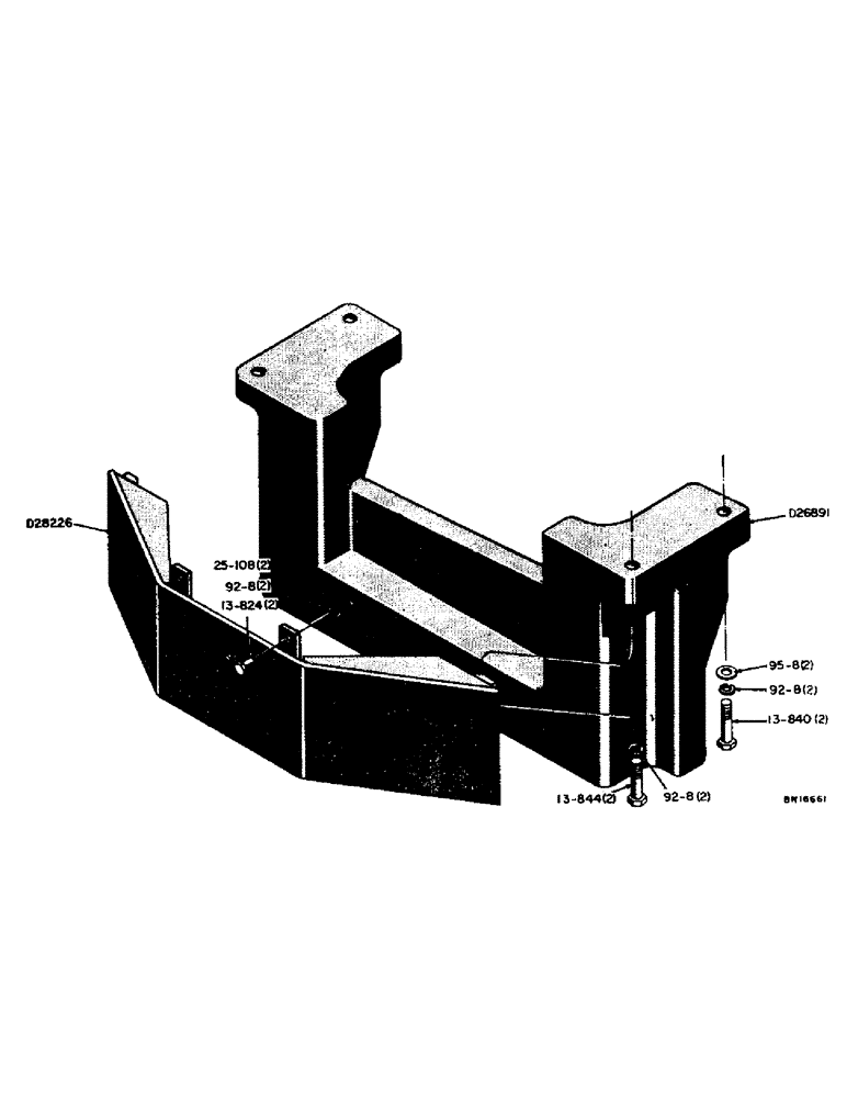 Схема запчастей Case 31 - (117) - * FRONT COUNTERWEIGHT (WHEEL TRACTOR) 