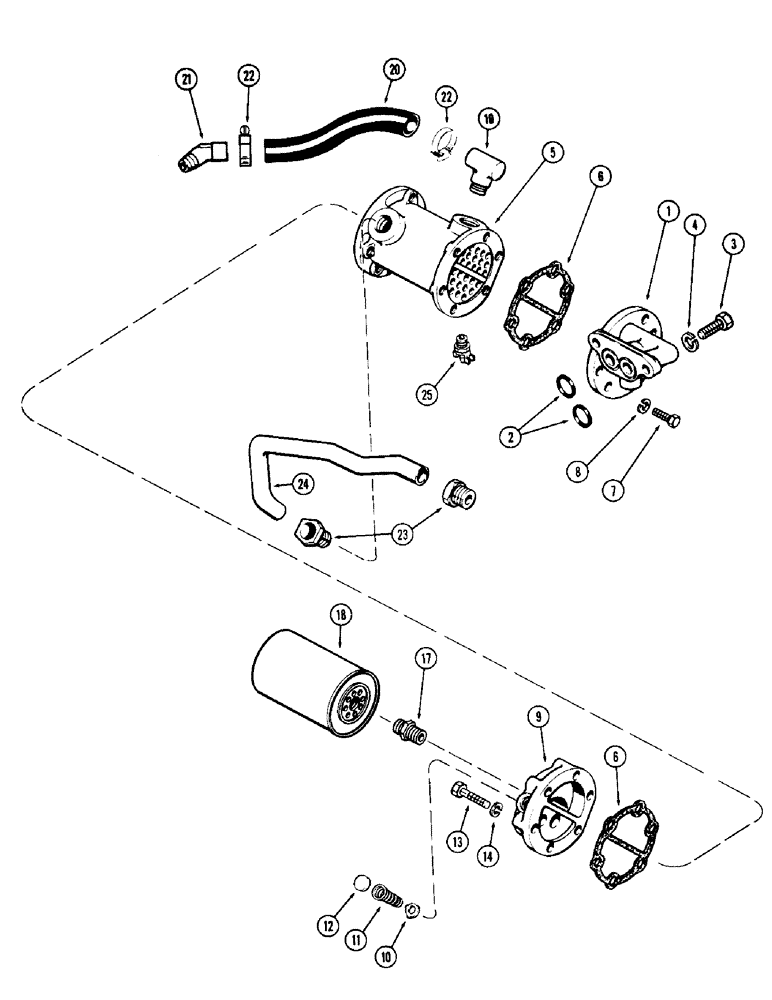 Схема запчастей Case 780 - (030) - OIL FILTER AND HEAT EXCHANGER, (336BD) AND (336BDT) DIESEL ENG, PRIOR ENG SN 10093006 (02) - ENGINE