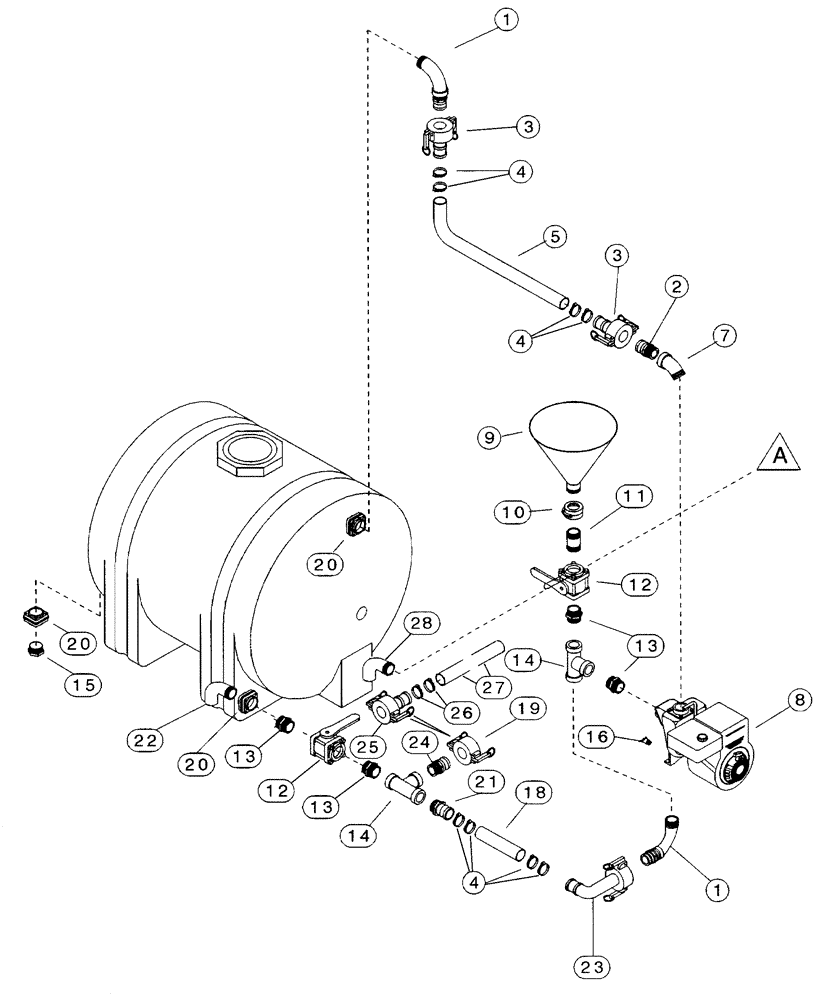 Схема запчастей Case BPGHP335 - (09-12) - BPGHP335 PUMP, MIXING SYSTEM 