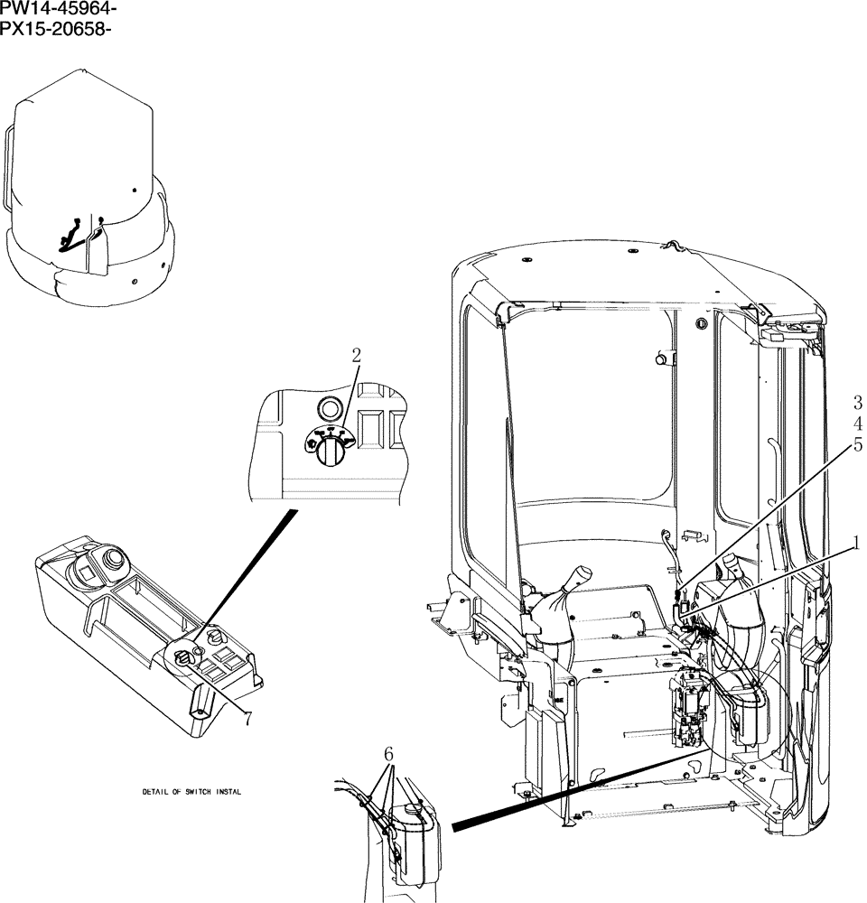 Схема запчастей Case CX31B - (314-01[1]) - HARNESS ASSEMBLY, CAB (00) - GENERAL & PICTORIAL INDEX