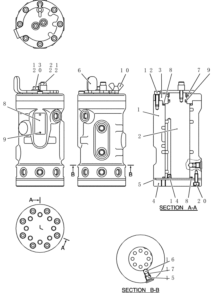 Схема запчастей Case CX36B - (HC885-01[1]) - VALVE ASSEMBLY, SELECTOR (35) - HYDRAULIC SYSTEMS