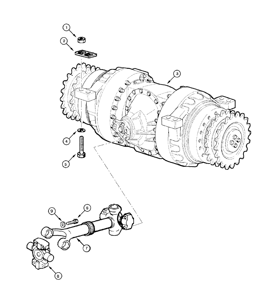 Схема запчастей Case 865 DHP - (6-048) - REAR AXLE GRAZIANO ASSEMBLY (06) - POWER TRAIN