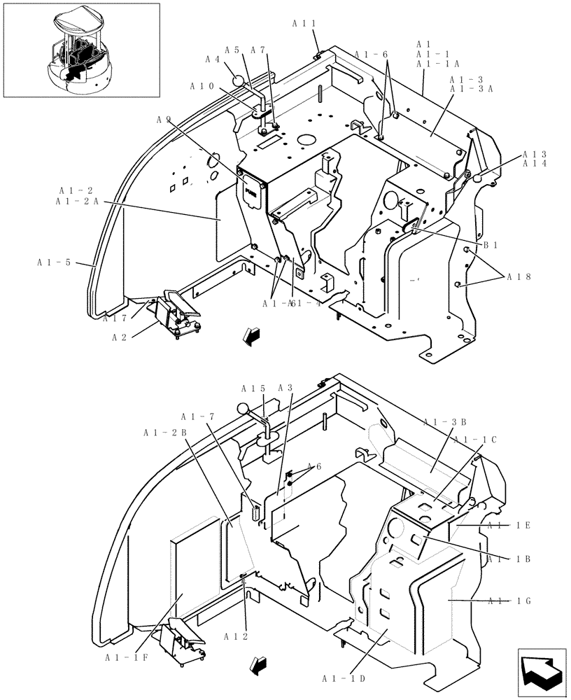 Схема запчастей Case CX27B - (135-01[1]) - CONTROLS (CANOPY) (35) - HYDRAULIC SYSTEMS