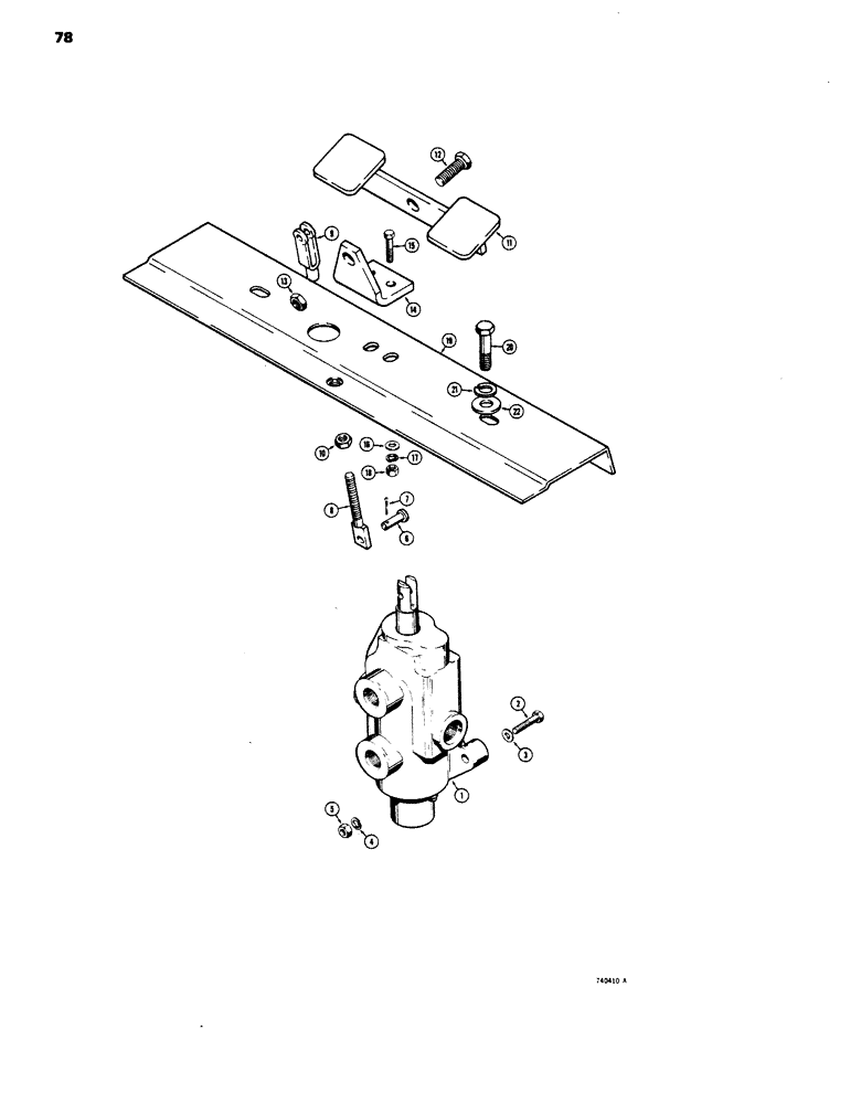 Схема запчастей Case 1816 - (78) - AUXILIARY HYDRAULIC CONTROLS (35) - HYDRAULIC SYSTEMS