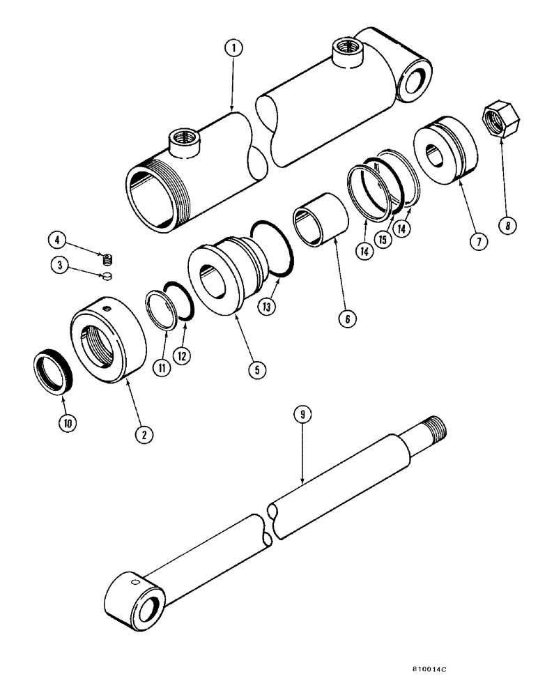 Схема запчастей Case FH4 - (2-16) - LIFT & BUCKET CYLINDER ASSEMBLY (35) - HYDRAULIC SYSTEMS