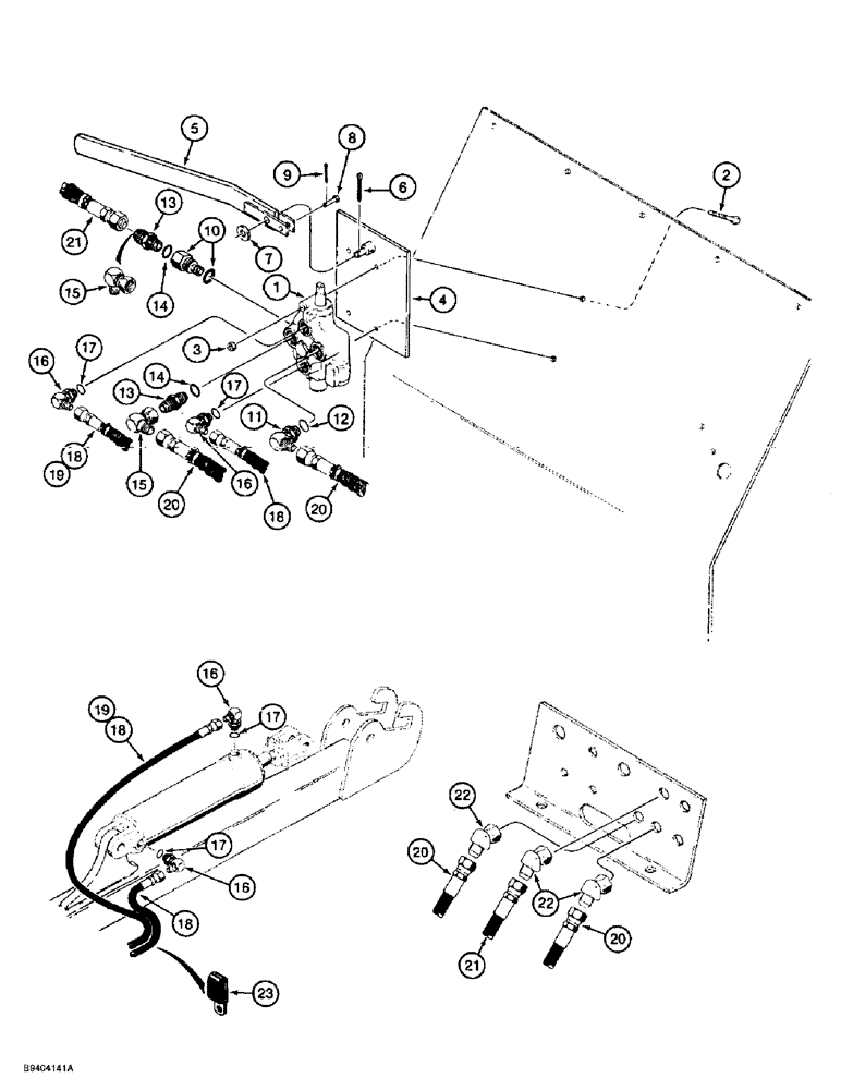 Схема запчастей Case 860 - (8-129A) - CRUMBER HYDRAULIC CIRCUIT - FOR ALL TRENCHERS EXCEPT QUAD (08) - HYDRAULICS