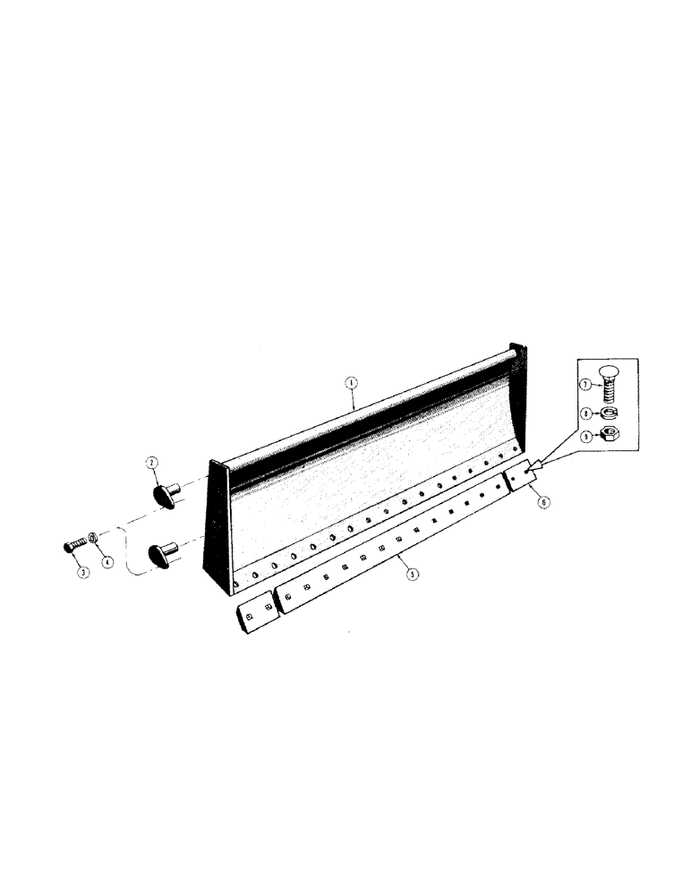 Схема запчастей Case 310 - (126[1]) - BULL DOZER BLADE (MOUNTS ON LOADER ARMS) (05) - UPPERSTRUCTURE CHASSIS