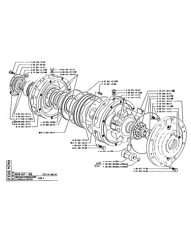 Схема запчастей Case 160CL - (145) - HYDRAULIC MOTOR (07) - HYDRAULIC SYSTEM