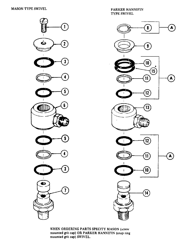 Схема запчастей Case 50 - (114) - INNER SWIVEL, (USED WITH HI-LOW RANGE SHIFT) (S/N 6279926 AND AFTER) (35) - HYDRAULIC SYSTEMS