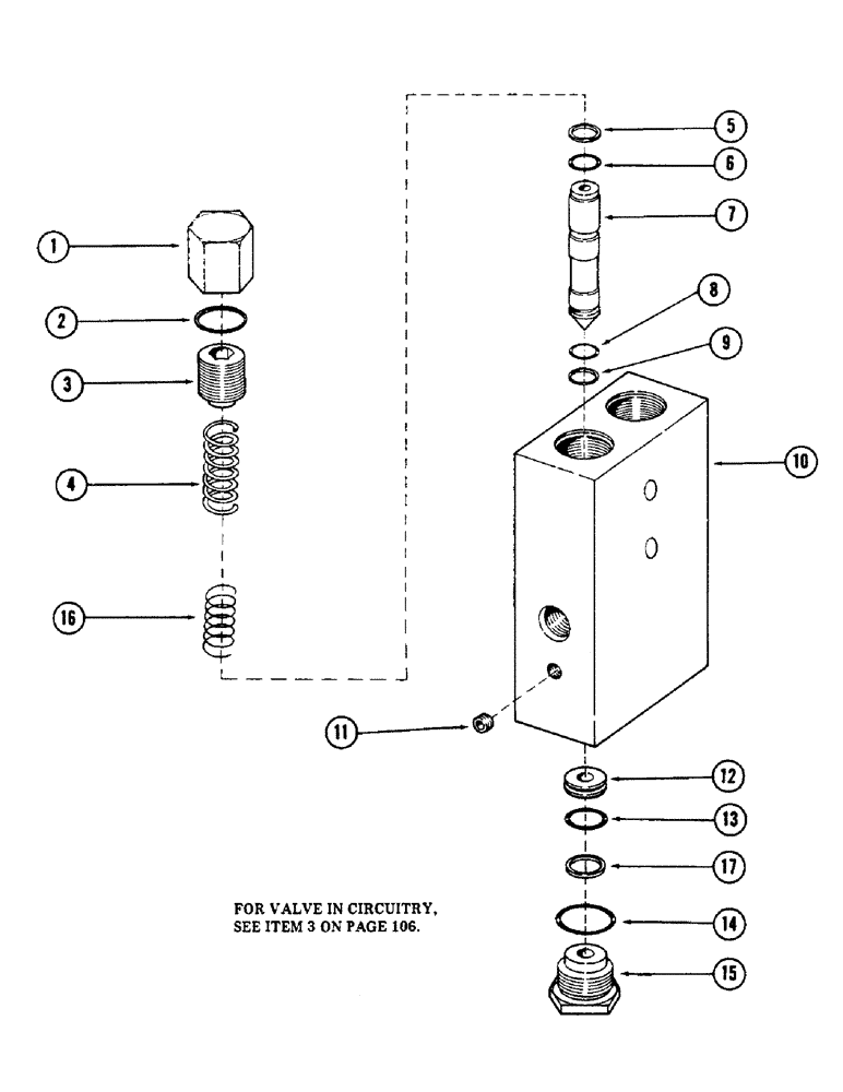 Схема запчастей Case 50 - (242) - POWER SENSING RELIEF VALVE, (S/N 6279926 AND AFTER) (35) - HYDRAULIC SYSTEMS