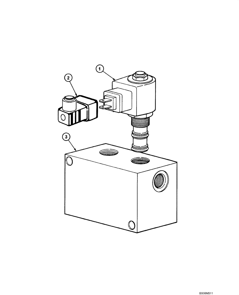 Схема запчастей Case 845 - (08.66[00]) - VALVE - SOLENOID - ASSEMBLY (08) - HYDRAULICS