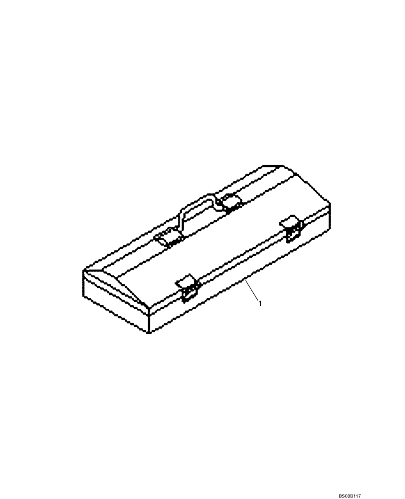 Схема запчастей Case 1221E - (09-37[01]) - TOOLBOX (87700468) (09) - CHASSIS/ATTACHMENTS