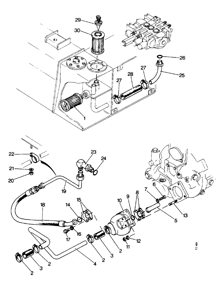 Схема запчастей Case 850 - (H10-1) - EQUIPMENT PRIMARY HYDRAULICS (07) - HYDRAULIC SYSTEM