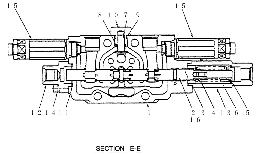 Схема запчастей Case CX36B - (HC005-01[1]) - VALVE ASSEMBLY, CONTROL (ARM) (35) - HYDRAULIC SYSTEMS