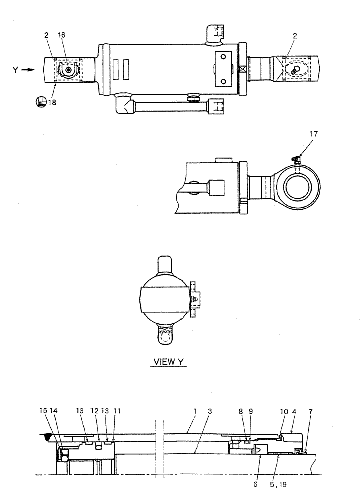 Схема запчастей Case CX27B PV13 - (07-034) - CYLINDER ASSY, DOZER ELECTRICAL AND HYDRAULIC COMPONENTS