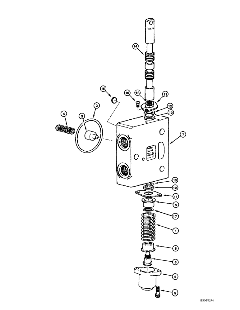 Схема запчастей Case 865 - (08.47[00]) - DISTRIBUTOR - FRONT AXLE TILT (08) - HYDRAULICS