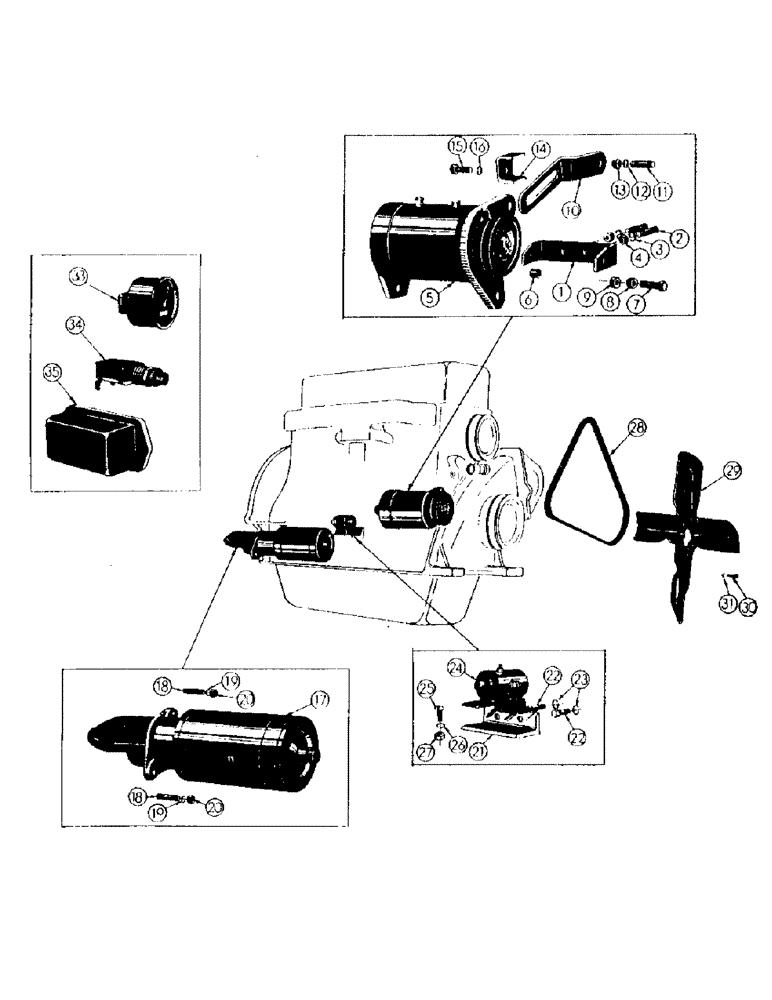 Схема запчастей Case 500 - (060) - ELECTRICAL AND RELATED PARTS - DIESEL, (USED UP TO S/N 3003033) (06) - ELECTRICAL SYSTEMS