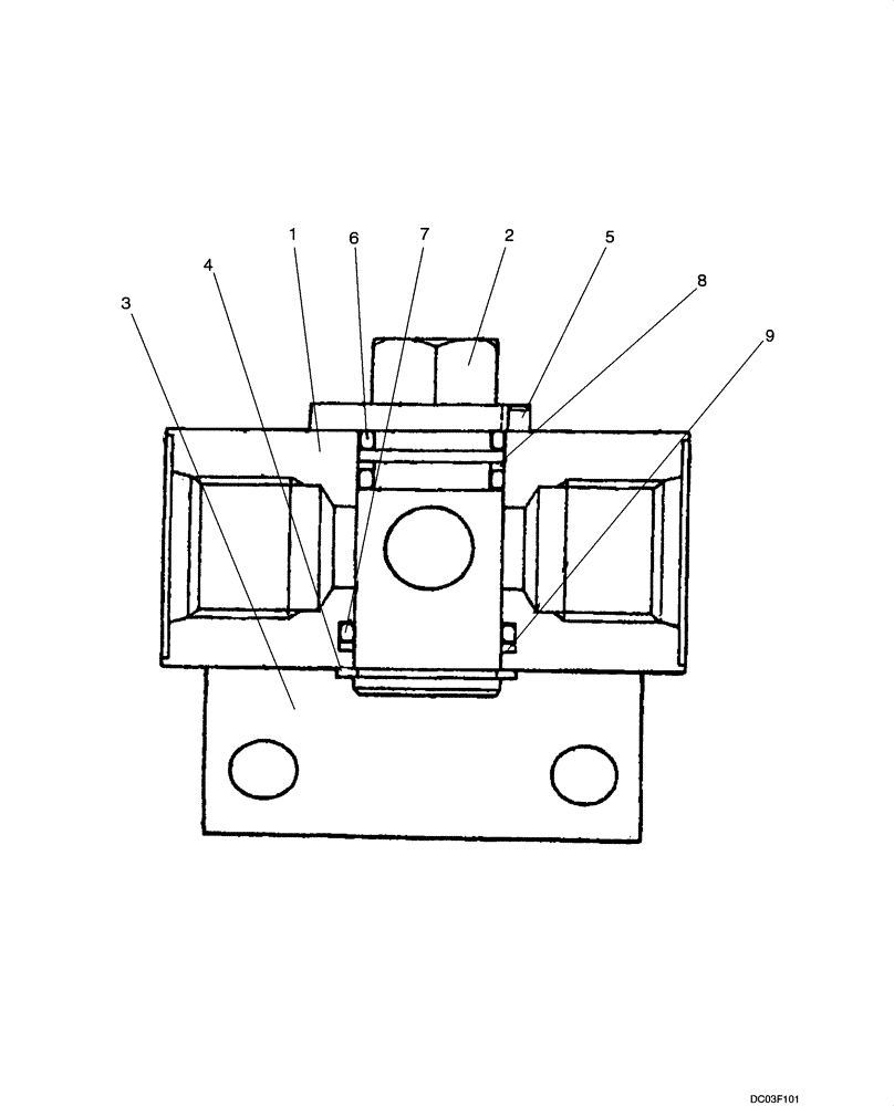 Схема запчастей Case CX14 - (08-47[00]) - VALVE ASSY - STOP (2436R912F1) (08) - HYDRAULICS